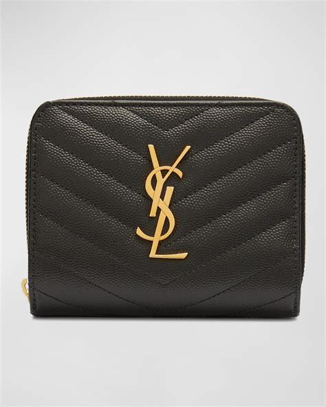 ysl beige wallet|ysl zipper wallet.